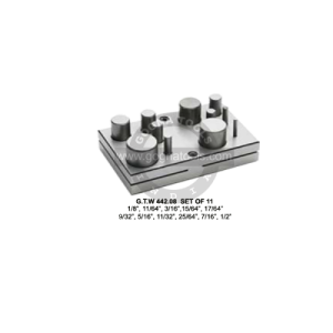 Disc Cutter Set Of 11 Pcs - 1/8" To 1/2"