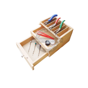 Plier Rack Wooden With Drawer Only