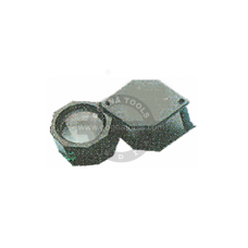 Eye Loupe Triplet 10x Hexagonal 18 MM Black